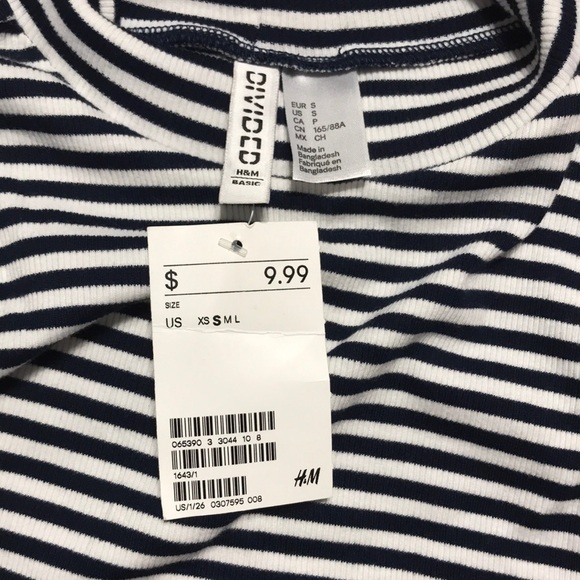 Black and white stripped top - Picture 4 of 4